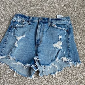 Abercrombie High Rise Mom Shorts